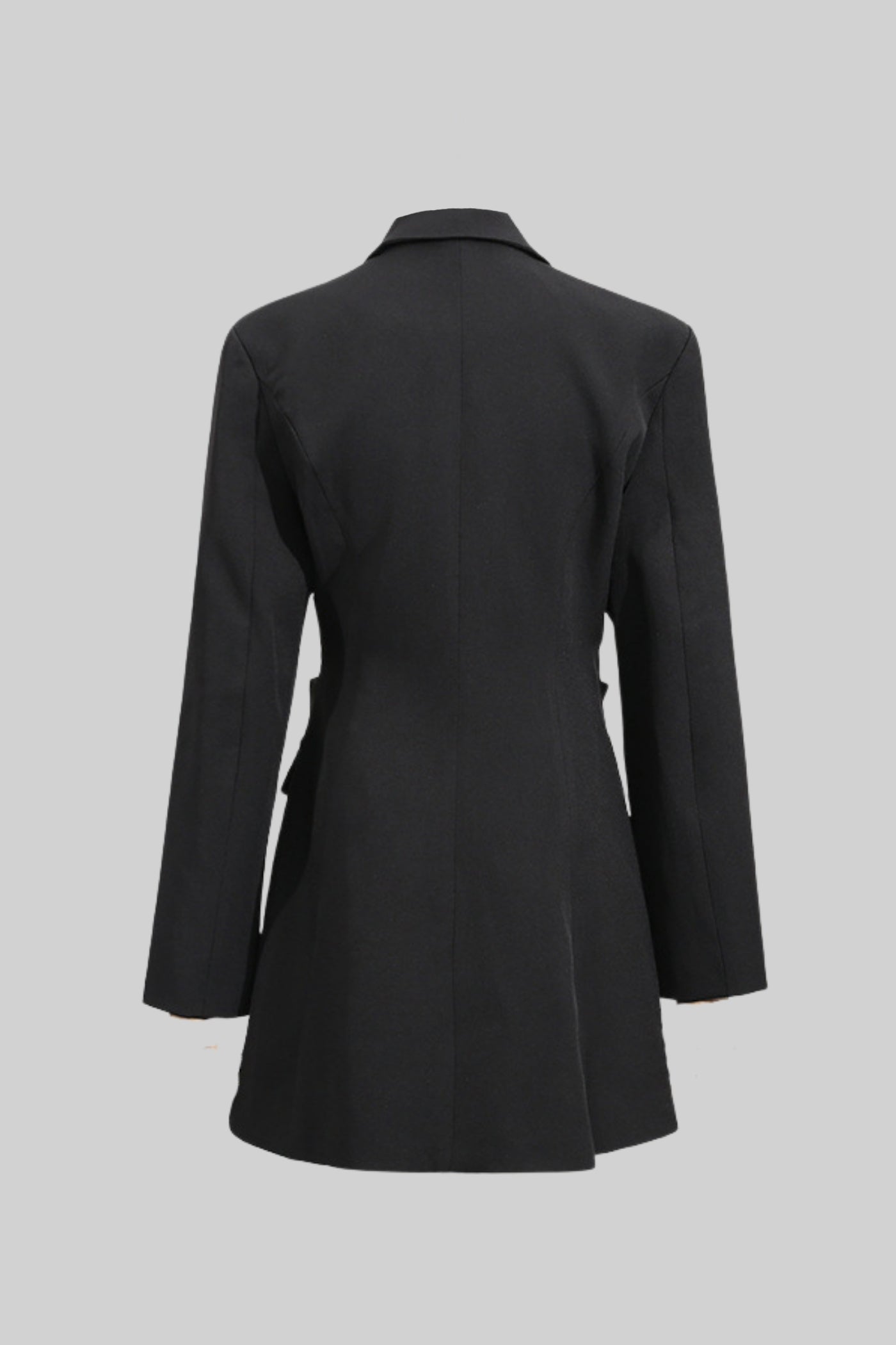 Black coat on a gray background