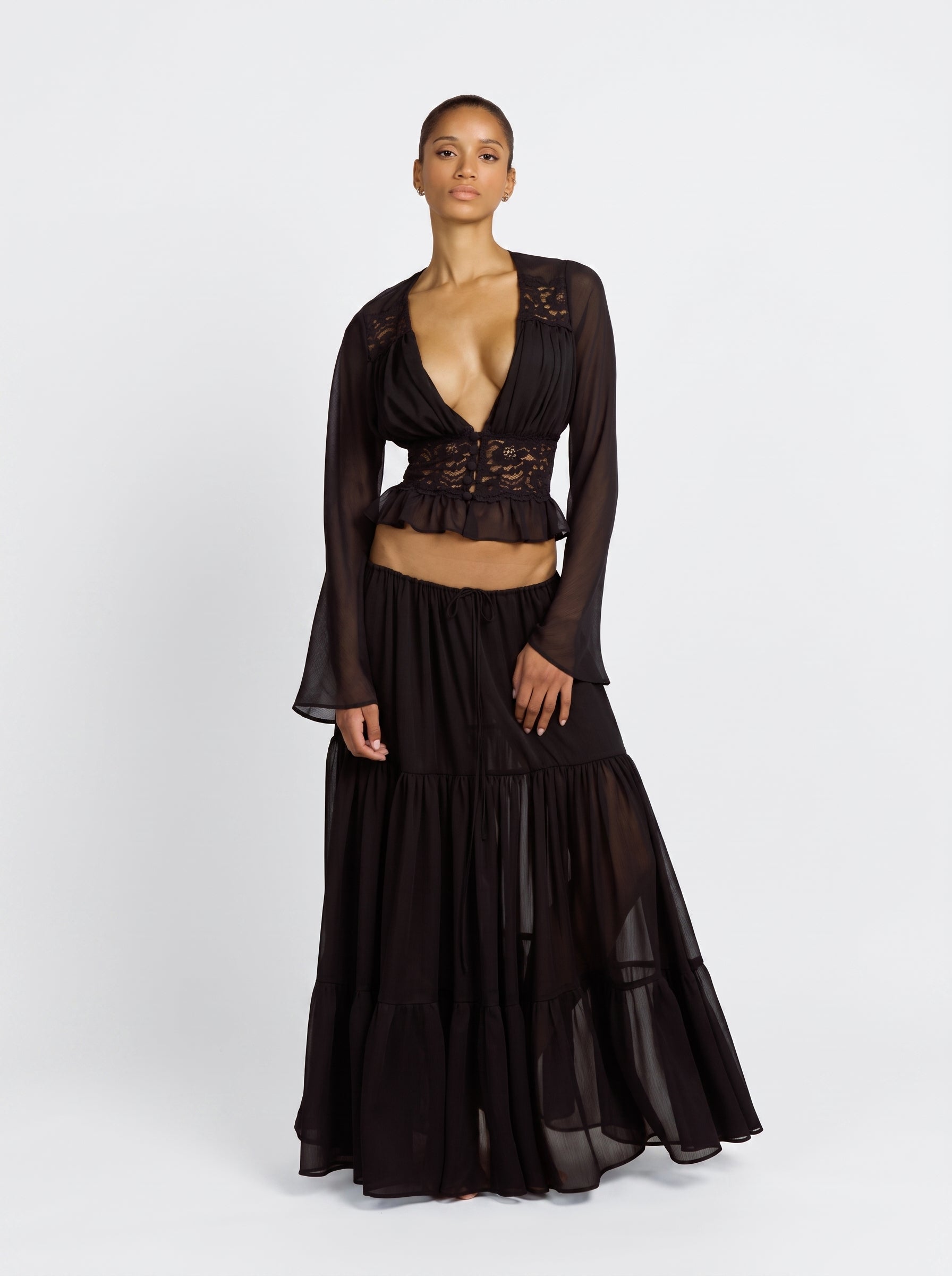 Lace Splice Sheer Co-ord Set