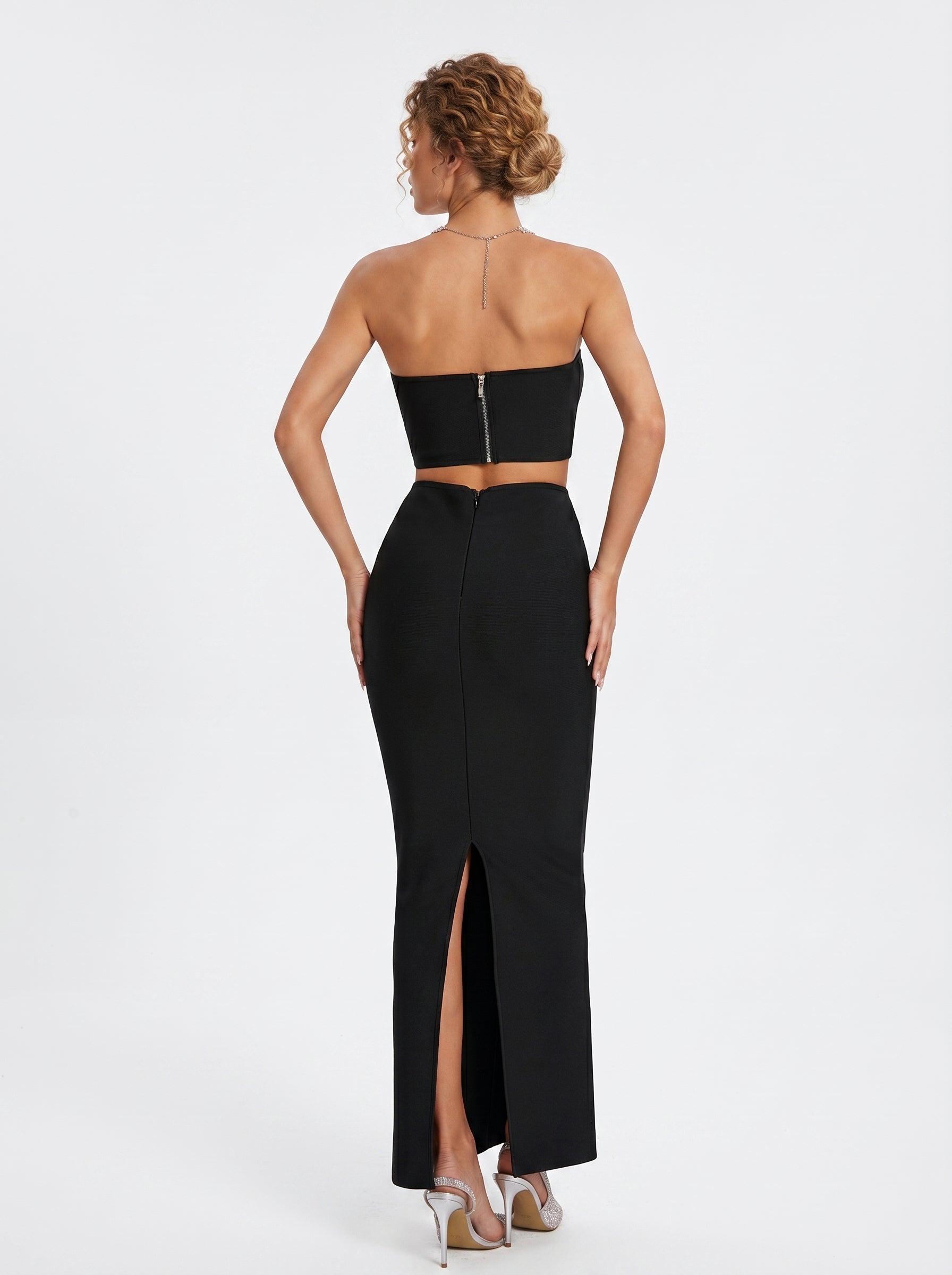 Noir Bandage Maxi Dress