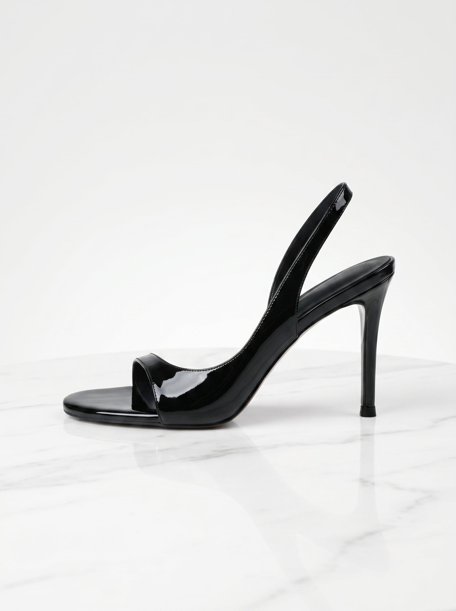 Open Toe Slingback Stiletto