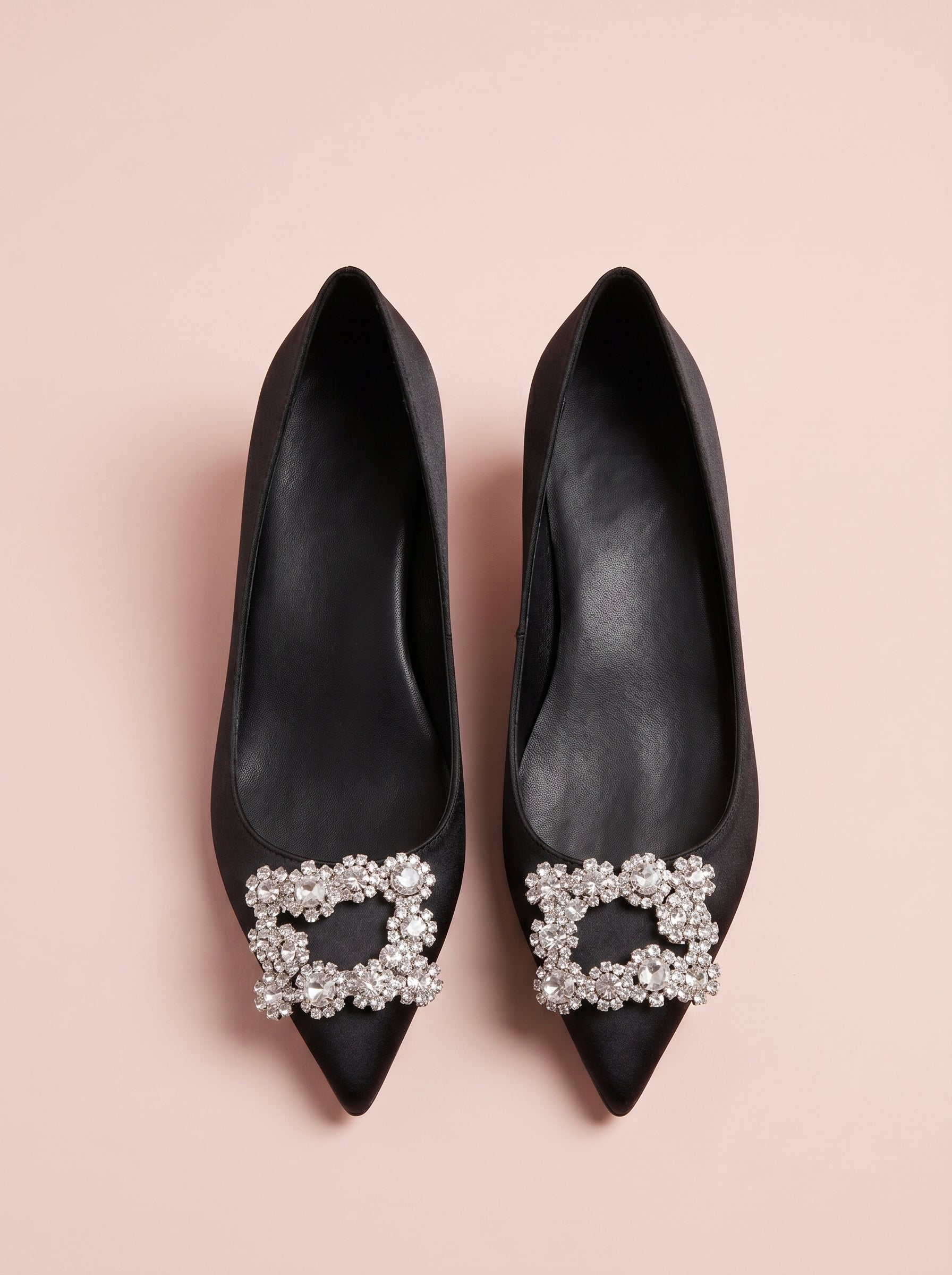 Crystal Buckle Pointed Flat