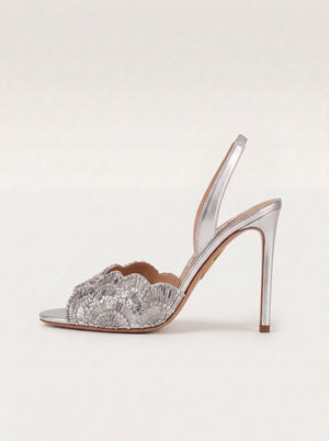 Genuine Leather Strappy Stiletto Sandals