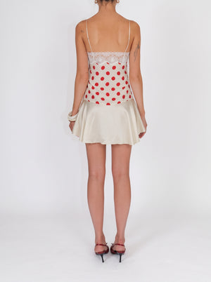 Polka Dot Lace Mini Dress