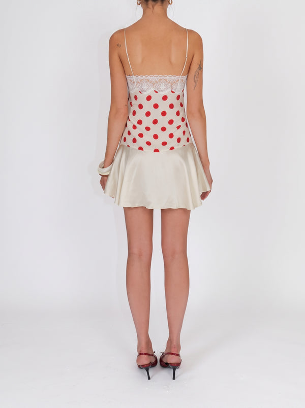 Polka Dot Lace Mini Dress
