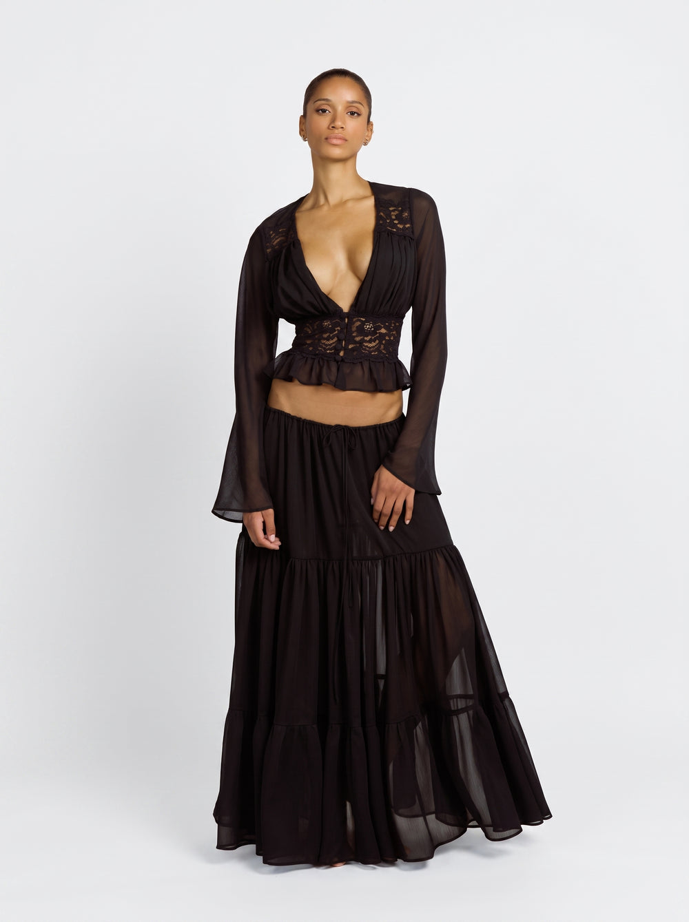 Lace Splice Sheer Co-ord Set