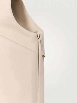 Cutout Double Breasted Trench
