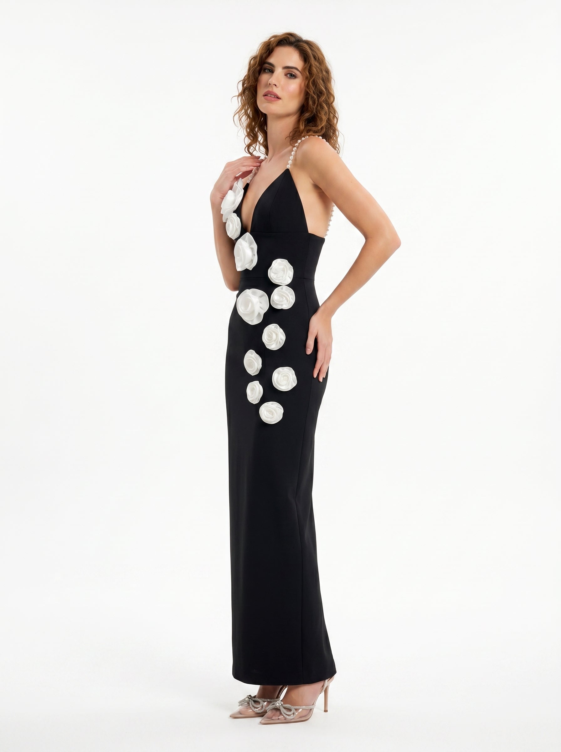 Sophia Floral Crepe Gown