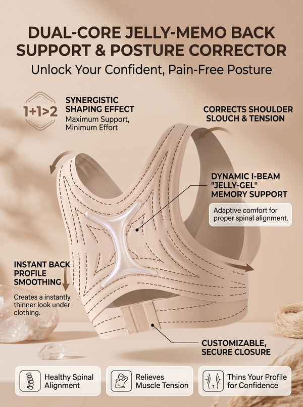 Posture-Sculpting Seamless Support Bra