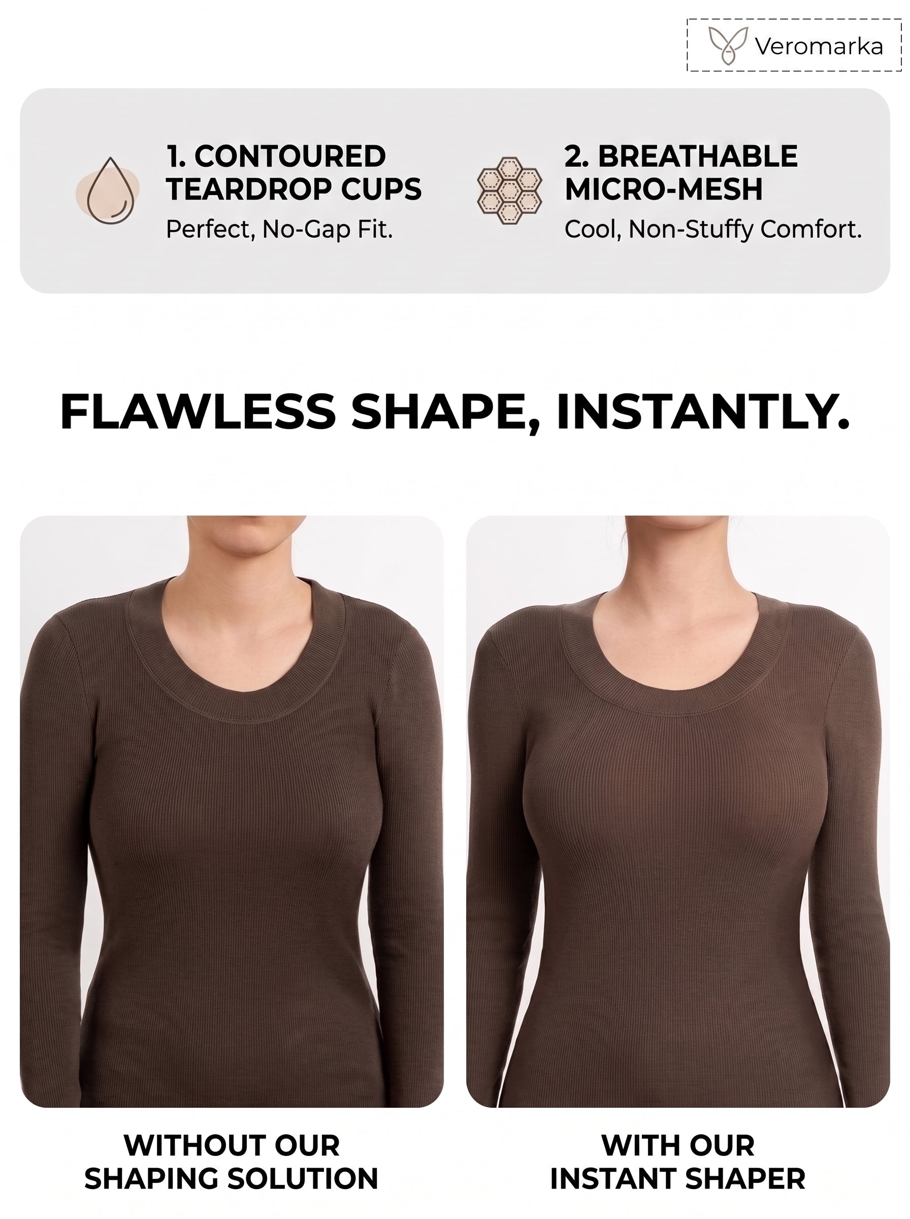 Posture-Sculpting Seamless Support Bra