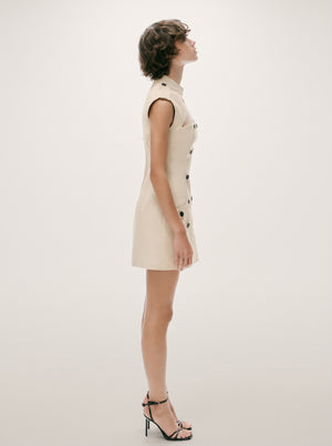 Cutout Double Breasted Trench