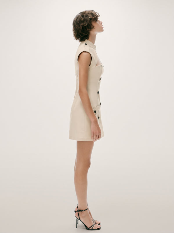 Cutout Double Breasted Trench