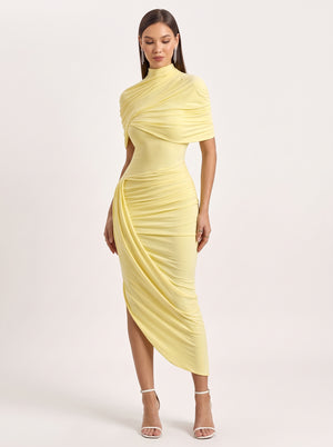 Open Back Cape Bodycon Dress