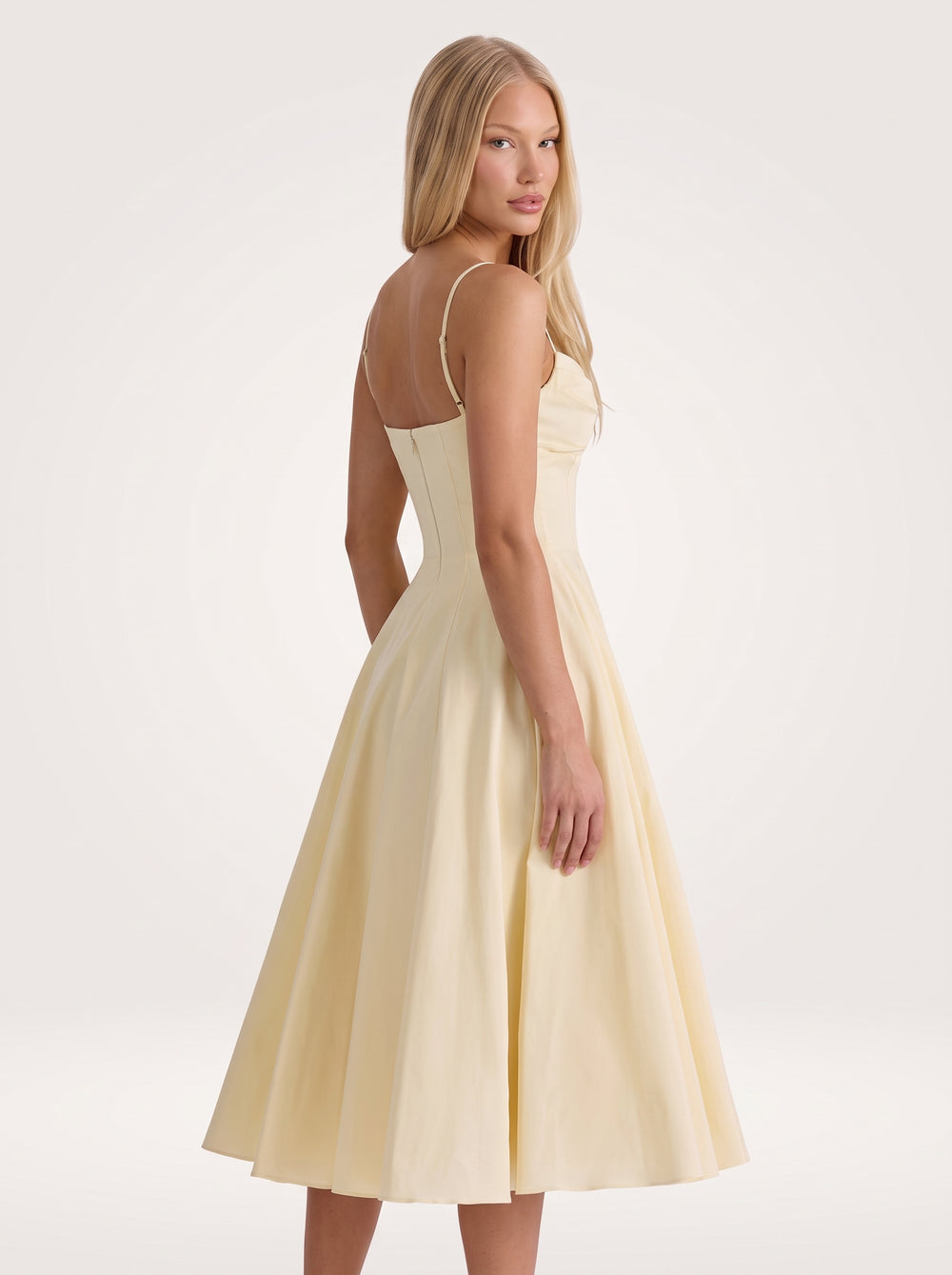 Yellow Sweetheart A Line Dress