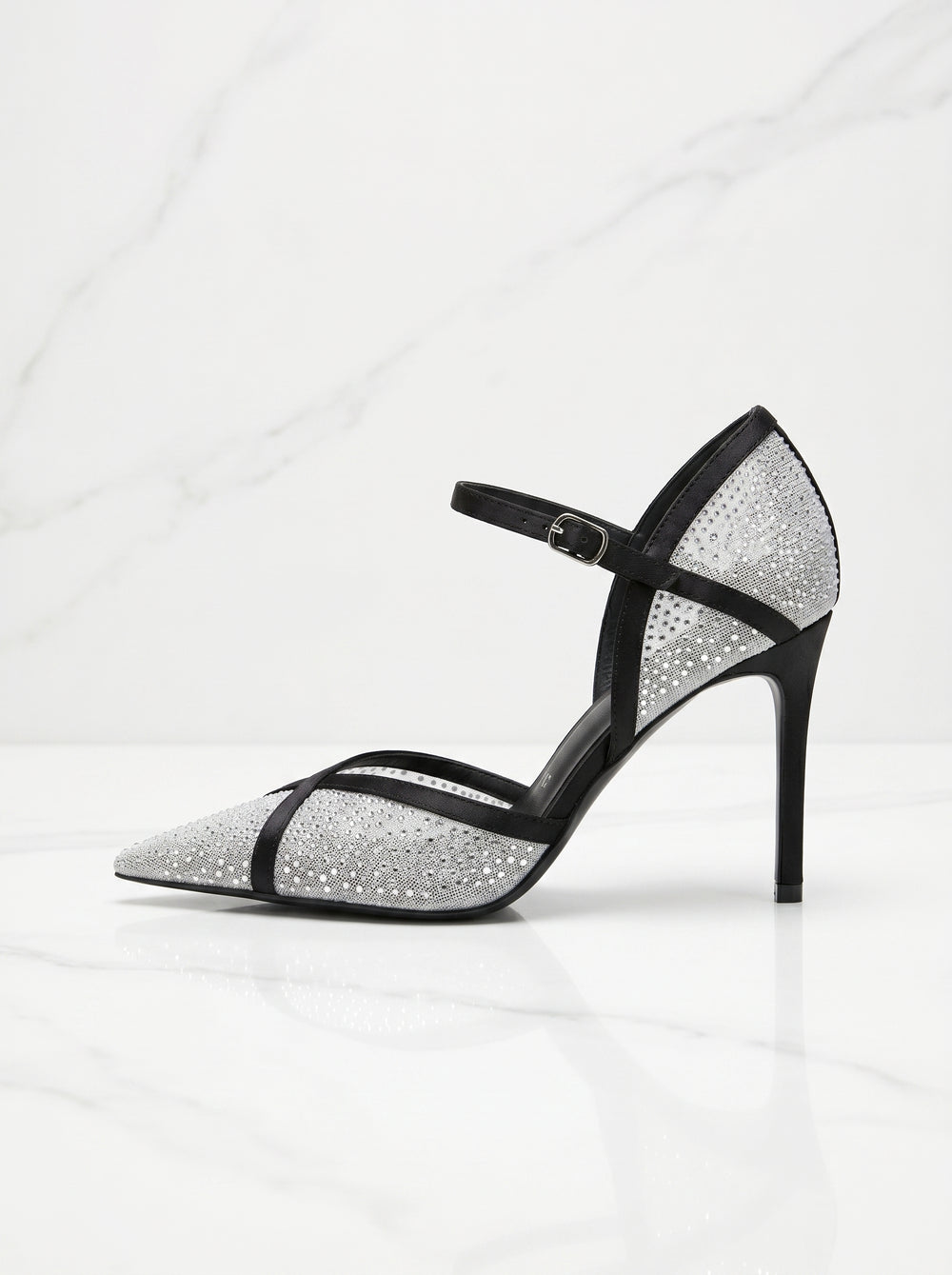 Crystal Mesh Stiletto Heel