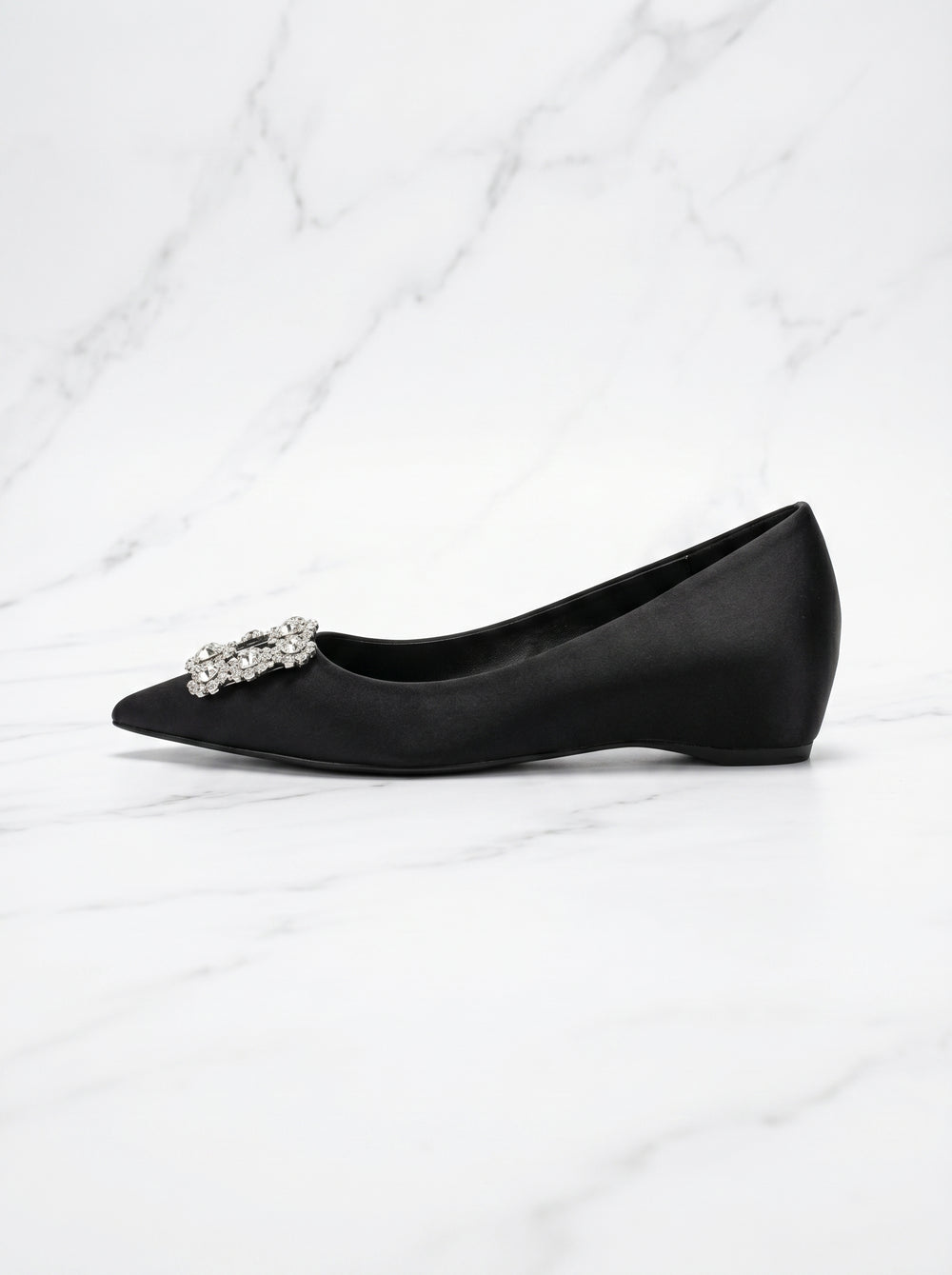 Crystal Buckle Pointed Flat