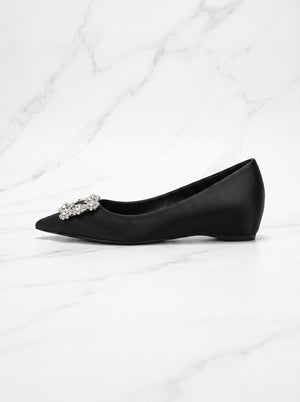 Crystal Buckle Pointed Flat