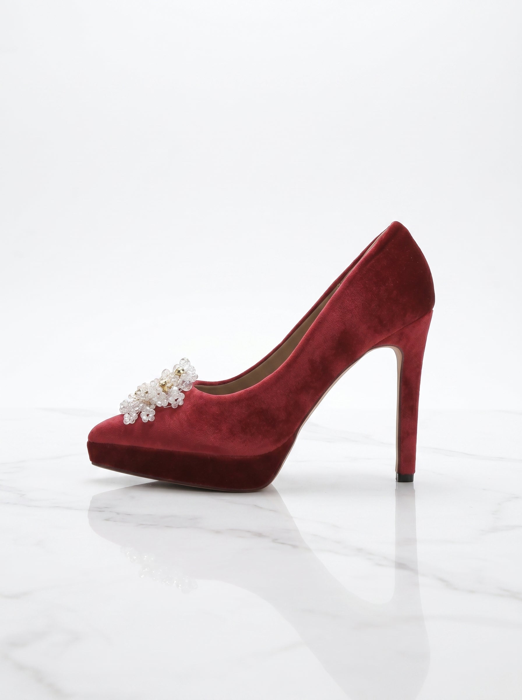 Embellished Pointed Stiletto Pump