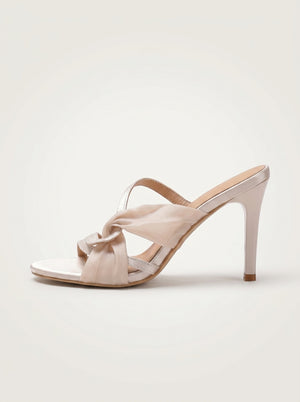 Knotted Stiletto Heeled Sandal