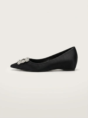 Crystal Buckle Pointed Flat