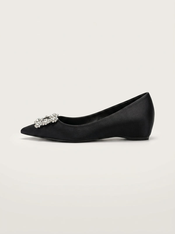 Crystal Buckle Pointed Flat
