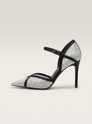 Crystal Mesh Stiletto Heel