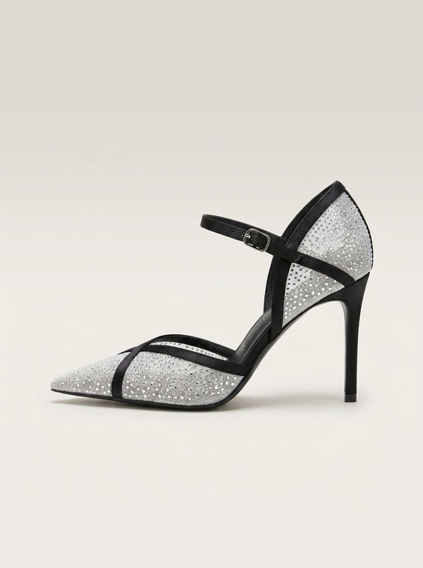 Crystal Mesh Stiletto Heel