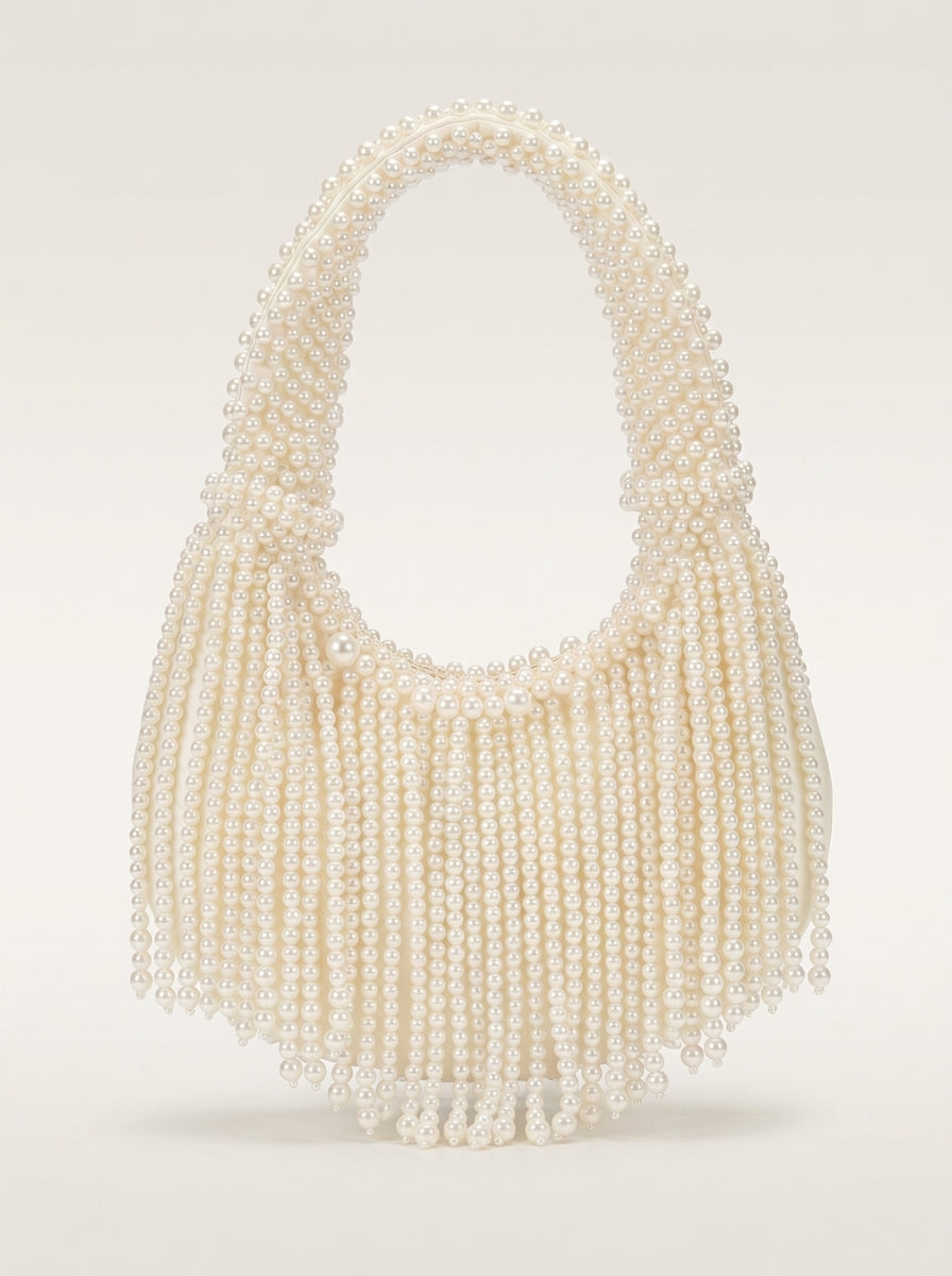 Pearl Tassel Underarm Bag