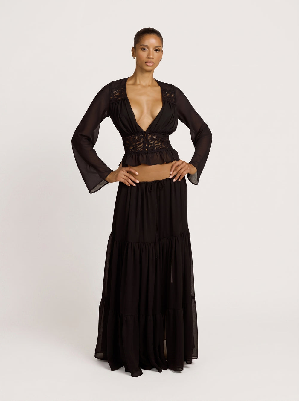 Lace Splice Sheer Co-ord Set
