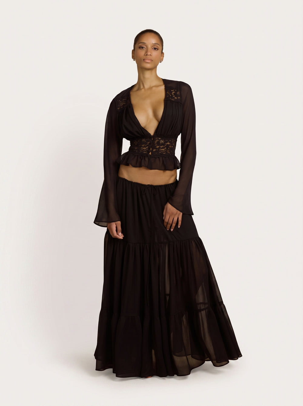 Lace Splice Sheer Co-ord Set