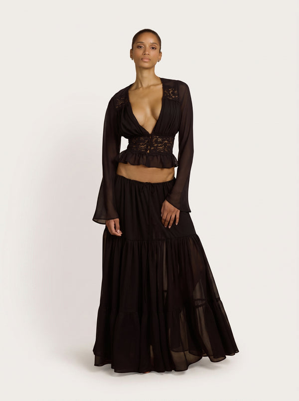 Lace Splice Sheer Co-ord Set