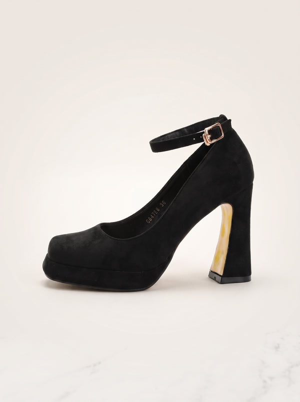 Square Toe Platform Heel