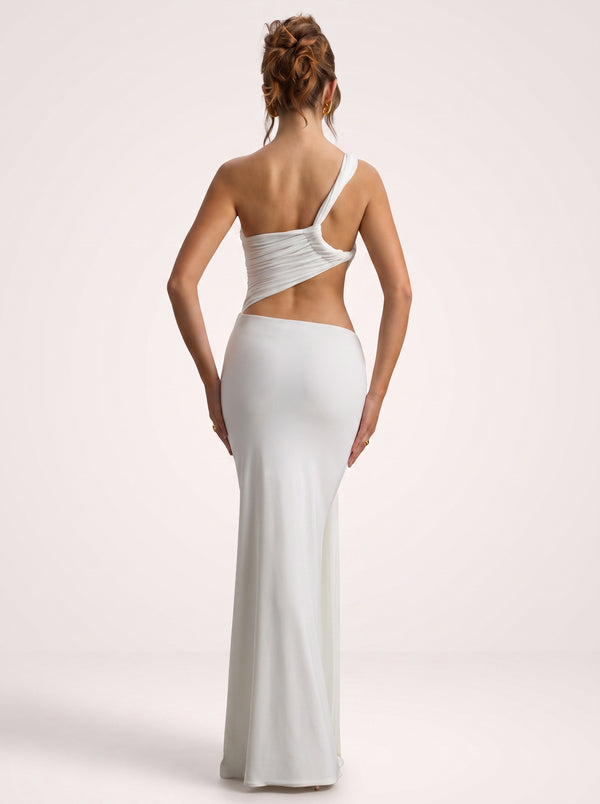 Asymmetric Cut-Out Maxi Dress