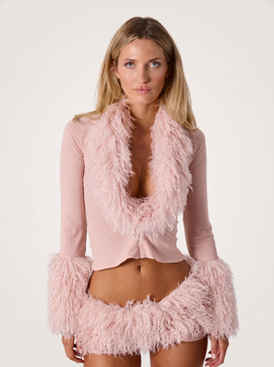 Feather Trim Co-ord Set