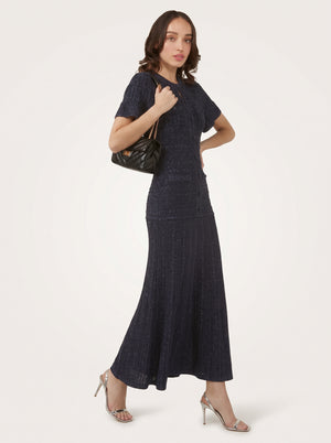 Cutout Button A-Line Dress