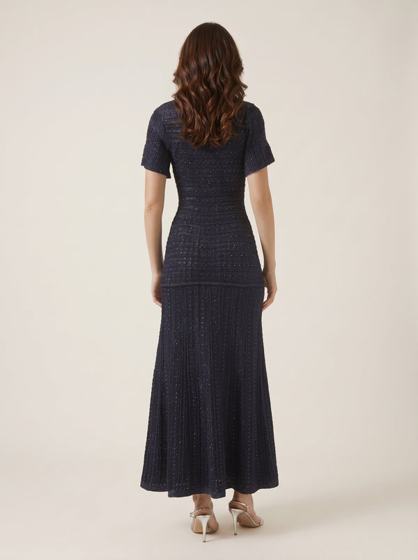 Cutout Button A-Line Dress