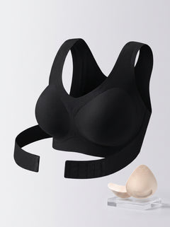 Posture-Sculpting Seamless Support Bra