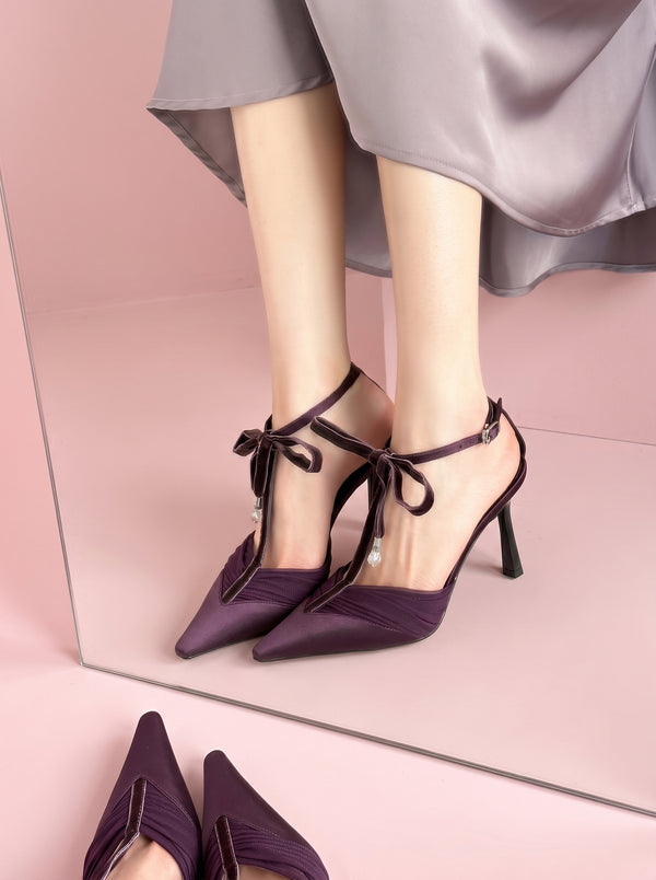 Pointed Toe Bow Stiletto